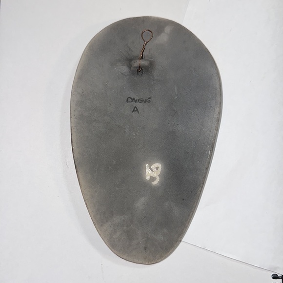 raku pottery mask signed jo - Picture 2 of 3